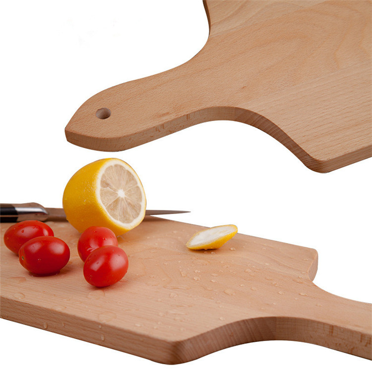 Hot Sell EcoFriendly Beech Wood Kitchen Rectangular Dinner Wooden Serving Tray Cutting Board