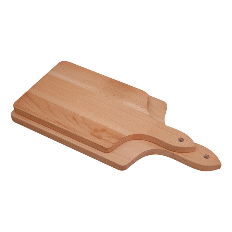 Hot Sell EcoFriendly Beech Wood Kitchen Rectangular Dinner Wooden Serving Tray Cutting Board