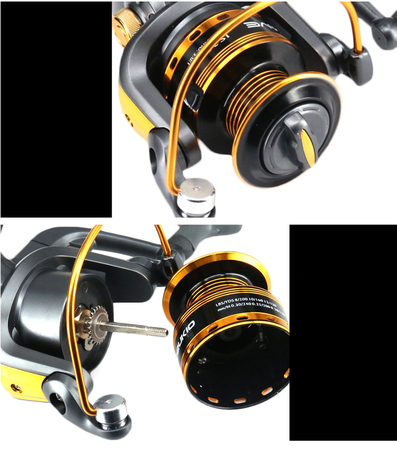 Hot Wheels Spinning Fishing Reel 10BB 501 Spinning Wheel Sea Rock Lure Fishing Reels Pesca Coil Reel JS1000 Series