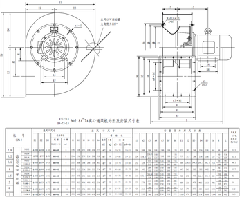 472 series A Type CE proved centrifugal industrial dust removal anti corrosion anti explosion ventilation fan