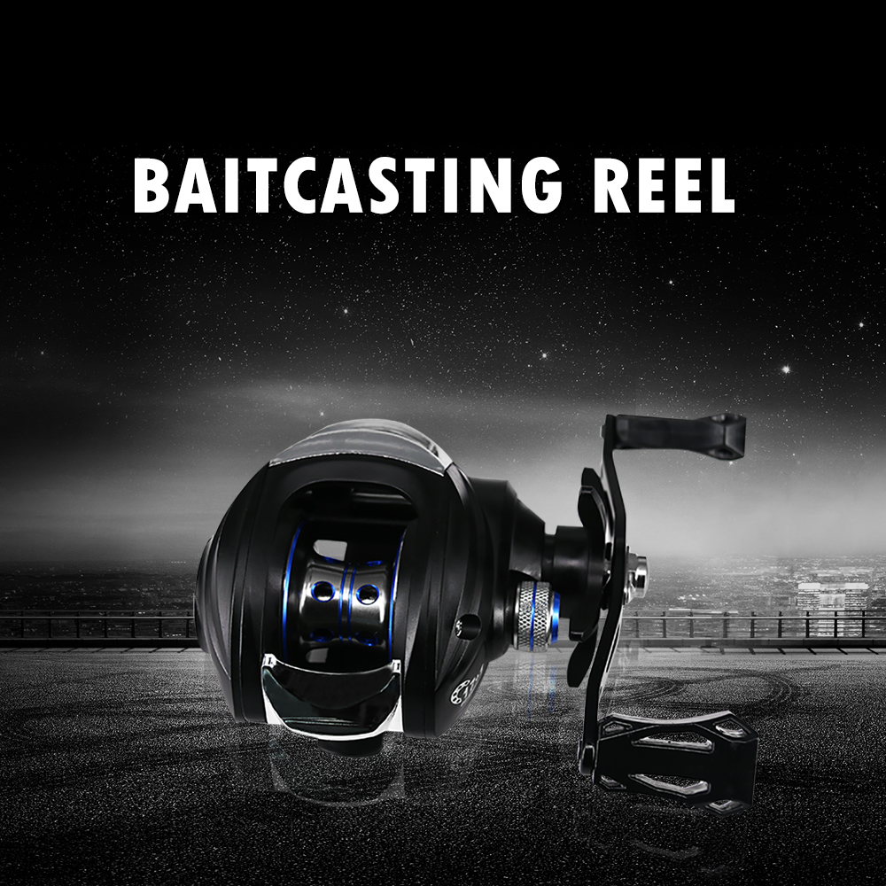 DEUKIO TT101Left 721 High Speed Fishing Reel Metal Left Hand Water Drop Fishing Wheel Bait Casting Reel Tackle Tool