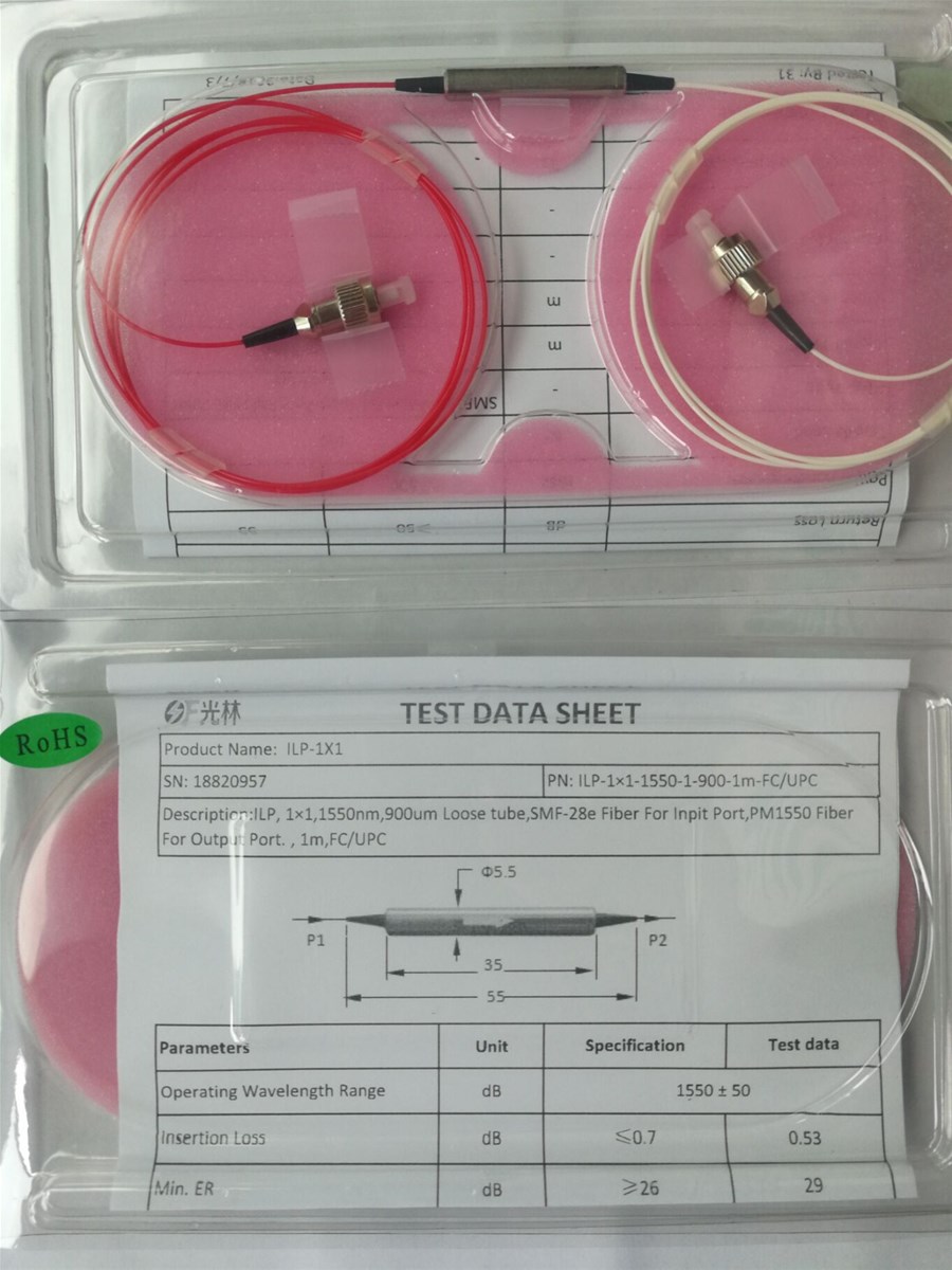 13101550 fiber optic Inline Polarizer