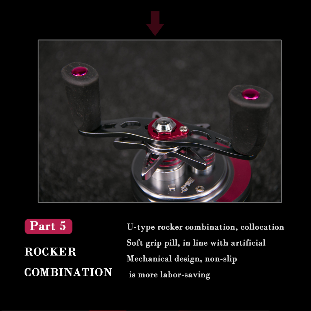 DEUKIO JD200R Bait Casting Fishing Reel 71 BB Trolling Brake System Drum Wheel Saltwater Sea Fishing Reel