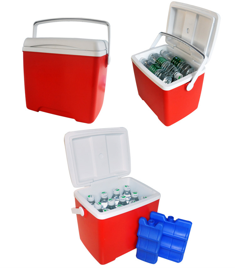 14L portable plastic food cold box for outdoor picnic