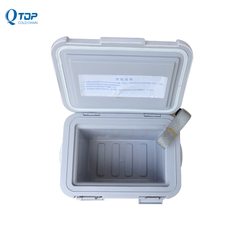 QTOP 6L PU insulating layer medical insulin cooler box for hospital