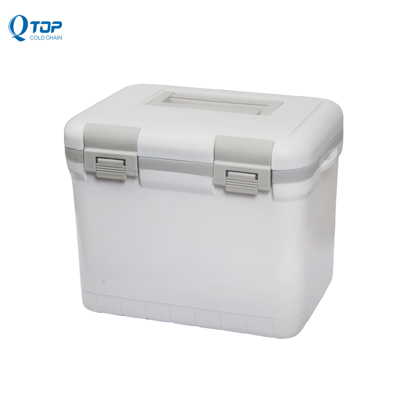 QTOP 6L PU insulating layer medical insulin cooler box for hospital