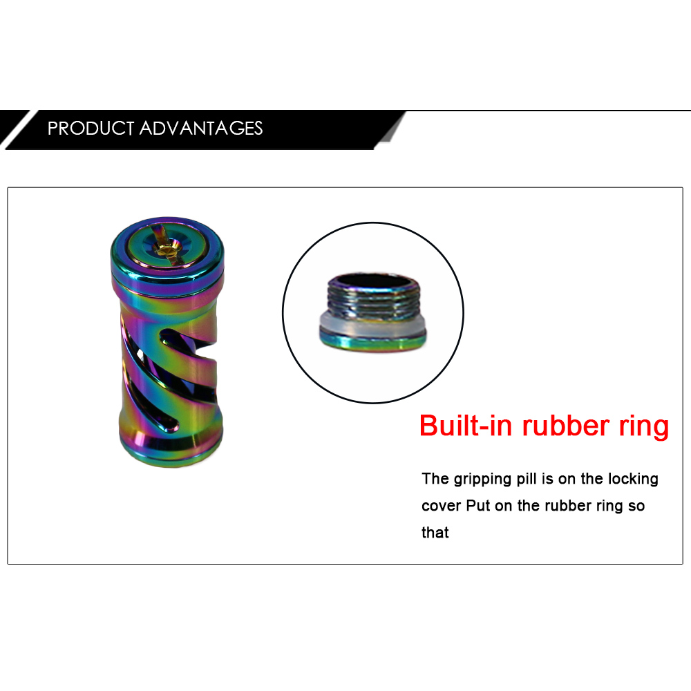 DEUKIO HN0726 DIY Refit Colorful Fishing Reel Handle Knob Grip for SDA Brand Rocker Arms Bait Casting Reel Accessories