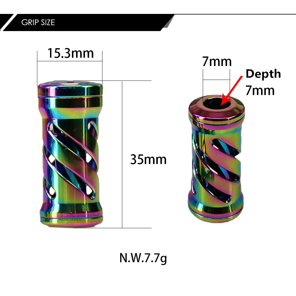 DEUKIO HN0726 DIY Refit Colorful Fishing Reel Handle Knob Grip for SDA Brand Rocker Arms Bait Casting Reel Accessories