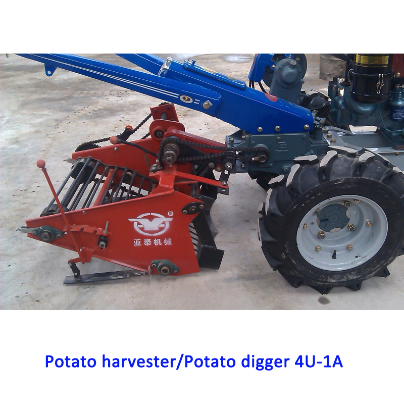 mini Potato digger walking tractor with potato harvester 4U 600A