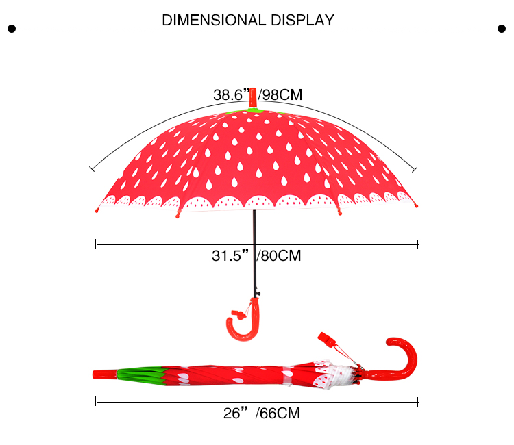 RST Real Star child cartoon fancy kids umbrella with whistle custom decoration children umbrella for boys and girls