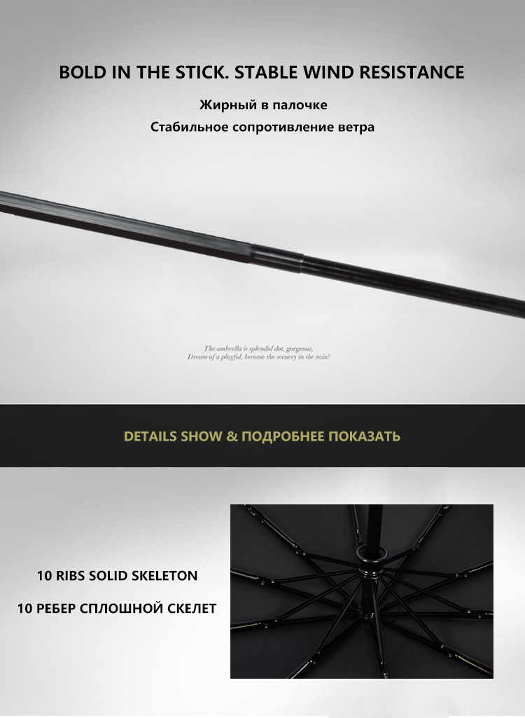 RST Real Star xingbao manufacturer hot sale 2018 strong windproof advertising 3 fold umbrella