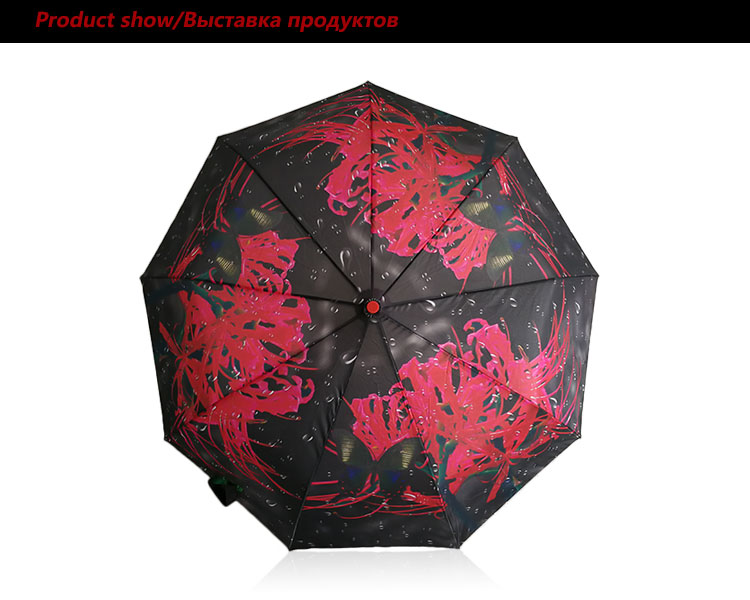 RST Real Star oil painting art umbrella pain women 3 foldable umbrella brand quality windproof parasol Paraguas