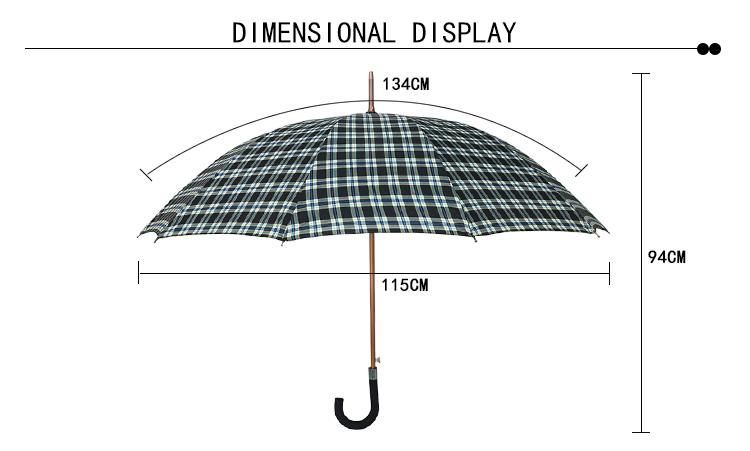 RST Real Star quality outdoor old fashioned umbrellas windproof aluminium alloy straight umbrella vintage umbrella