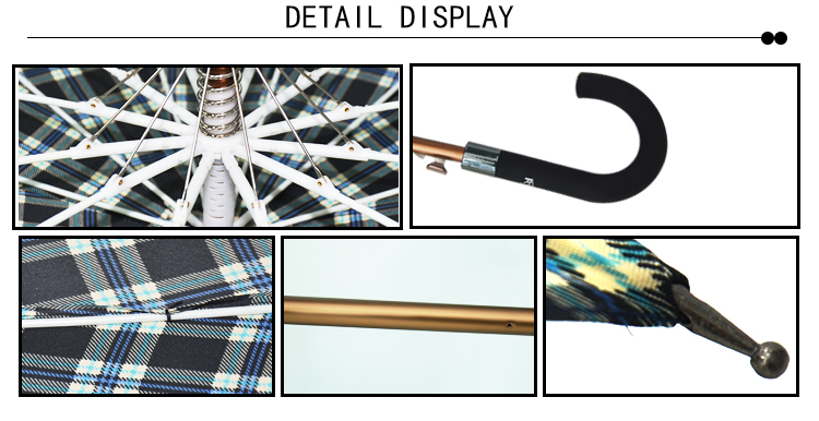 RST Real Star quality outdoor old fashioned umbrellas windproof aluminium alloy straight umbrella vintage umbrella