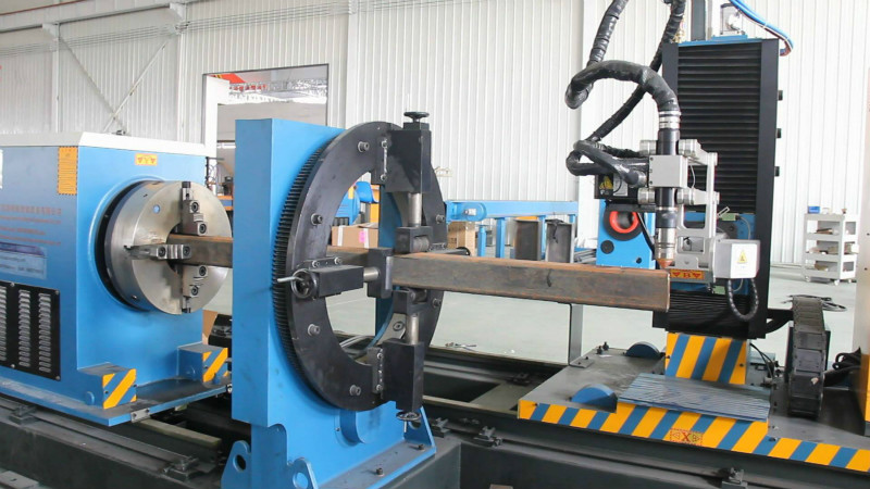 cnc steel tubepipe plasma cutting machine