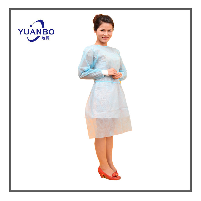 Disposable Blue Isolation Gown