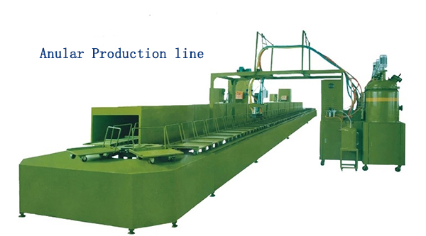 Memory foam pillow making machine with PU turntable production line