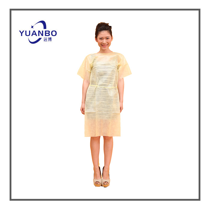 Disposable Yellow Medical Hospital Gown