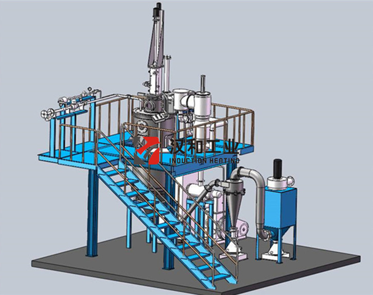 Rotating Electrode Rod Vacuum Induction Melting Inert Gas Atomization Equipment for Titanium Powders