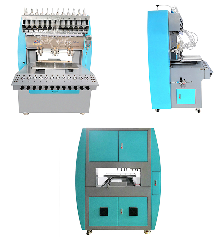 Low power consumption automatic colorant dispenser machine