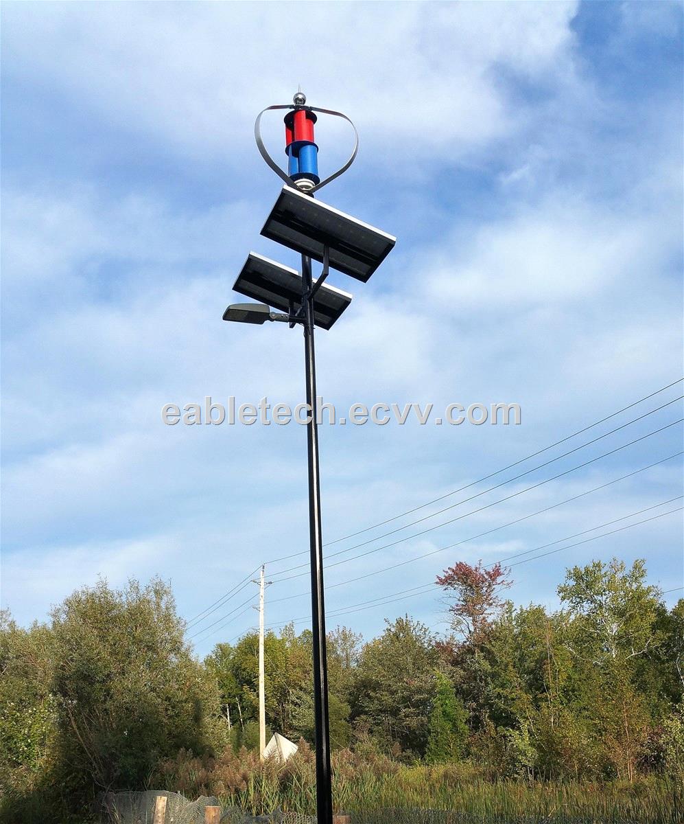 Hybird wind solar street light 60W discharge 12 hours at night 100 Power back up 3 rainy days Hybird wind solar street light 60W discharge 12 hours at night 100 Power back up 3 rainy days