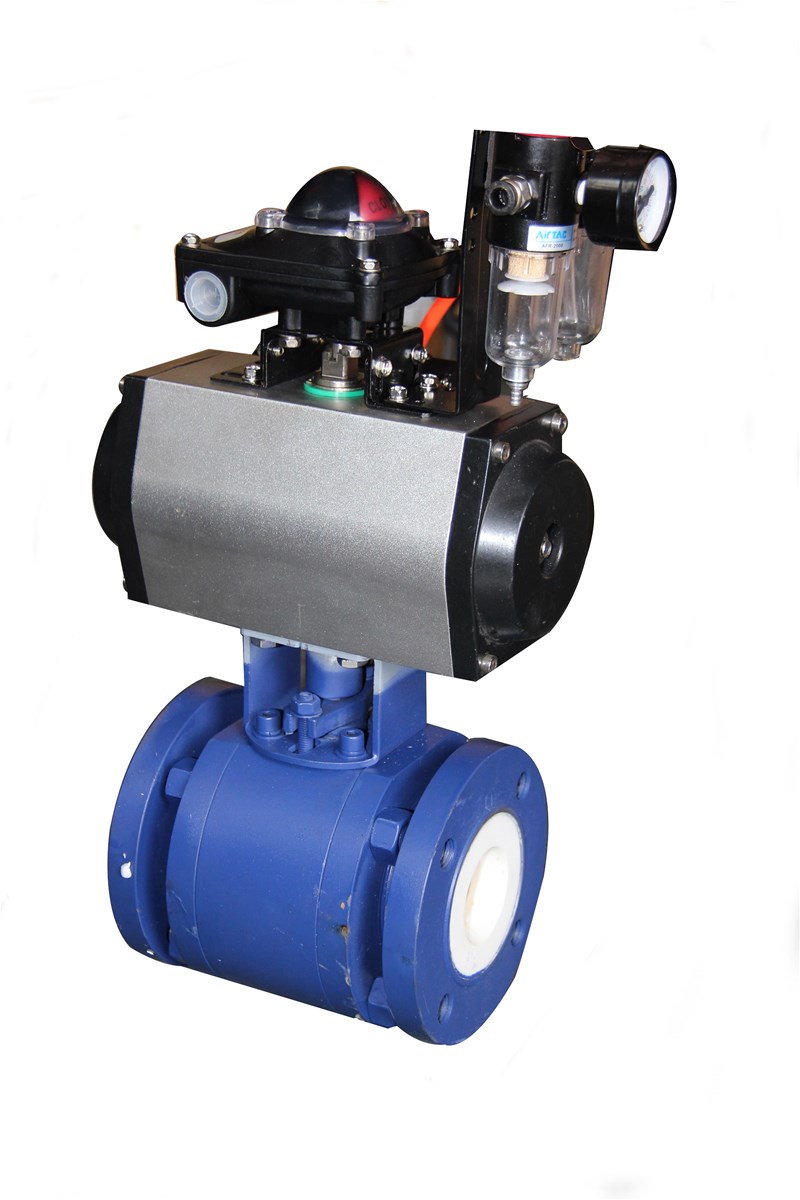 WCB Pneumatic Ceramic Lined Ball Valve