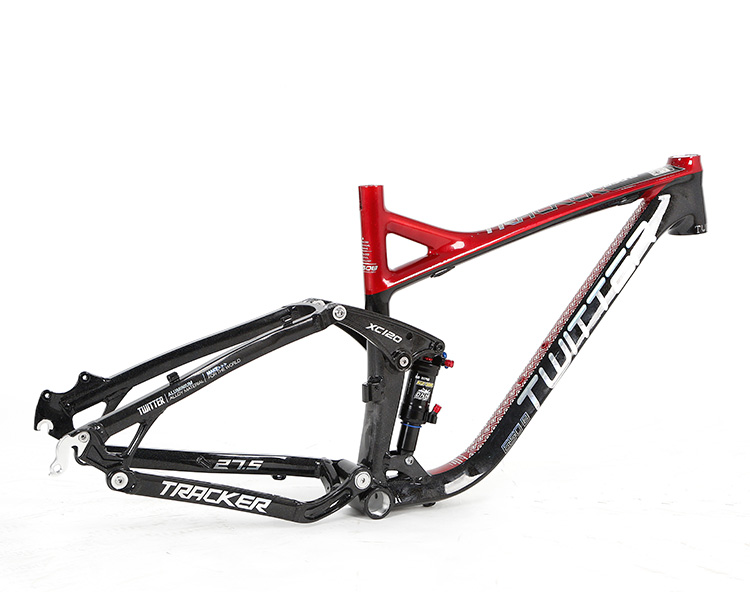 China Professional Bike Factory outlet 275 full suspension aluminium alloy mountain frame TWITTER bicycle wholesale