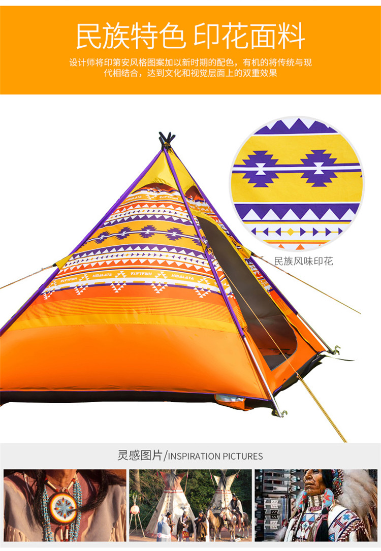 CNHIMALAYA HT9195B Outdoor 34 people Tent Family Selfdriving Camping Waterproof Sunproof Tent Blue