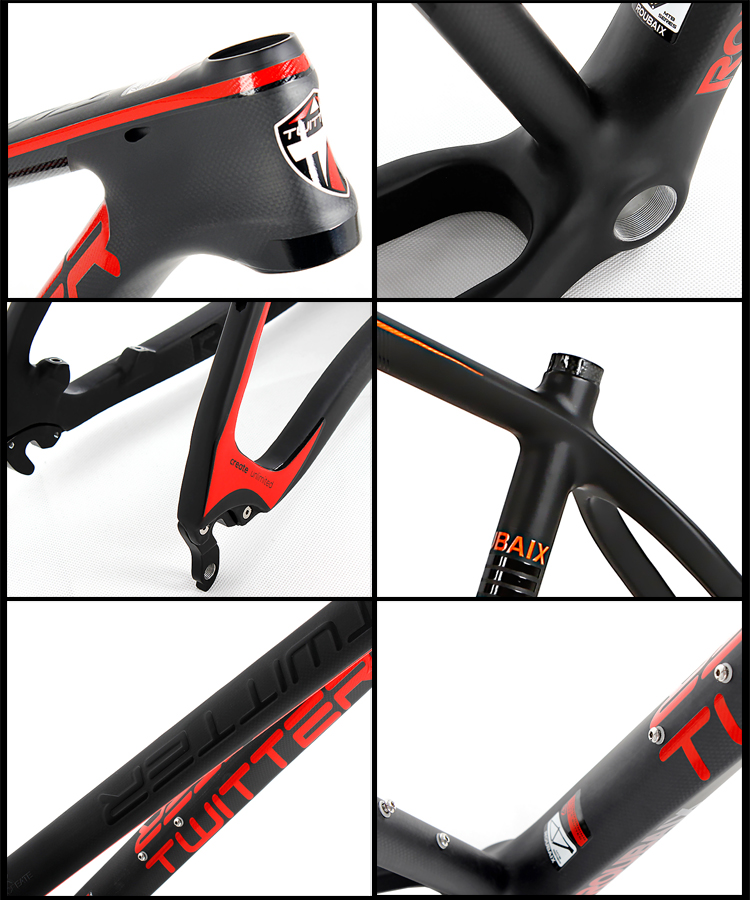 OEMODM bike accessories TWITTER 26275 ROUBAIX carbon mountain frame Direct bike supplier in China 155 17