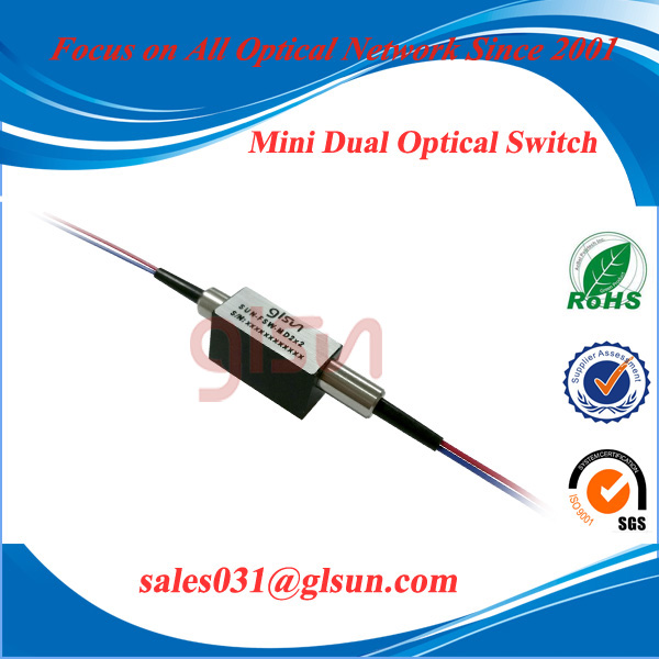 GLSUN mini type 1x1 1x2 2x2 fiber optic switch