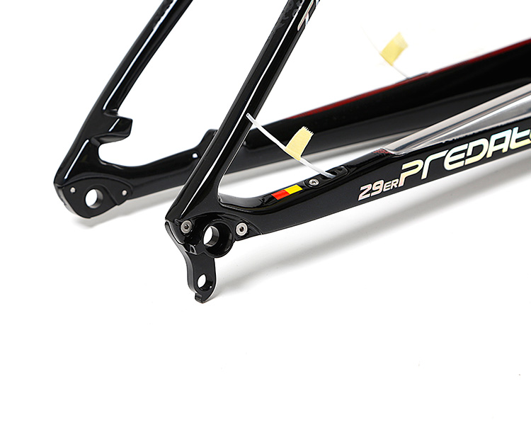Chinese Bicycle Supplier TWITTER 27529 Carbon T1000 racing mountain bike frame PREDATOR cutting color bike parts