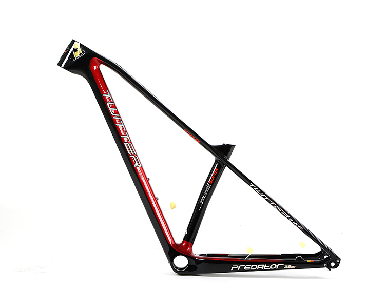 Chinese Bicycle Supplier TWITTER 27529 Carbon T1000 racing mountain bike frame PREDATOR cutting color bike parts