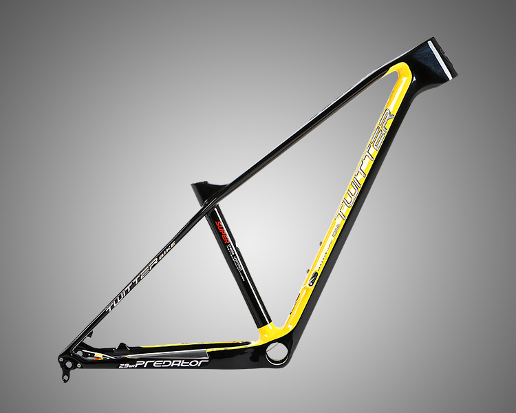 Chinese Bicycle Supplier TWITTER 27529 Carbon T1000 racing mountain bike frame PREDATOR cutting color bike parts