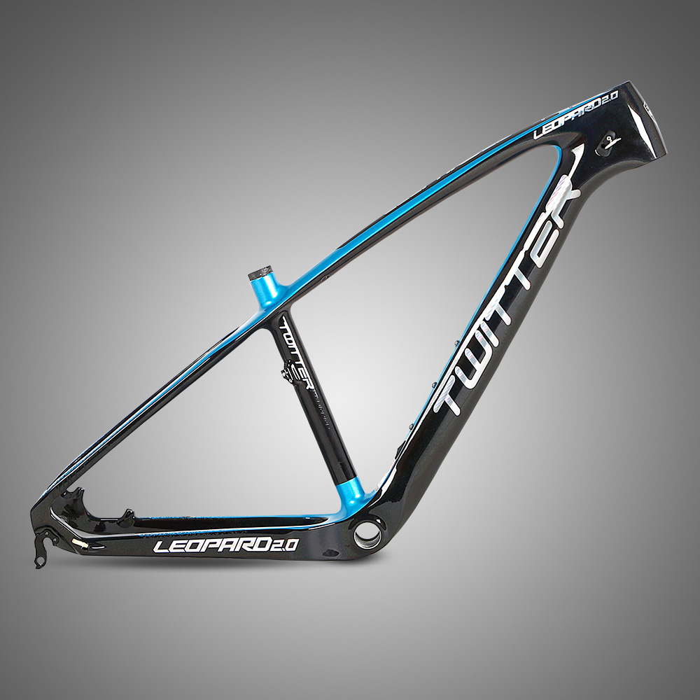 Direct Bike Factory China Accept Small Order 26''/27.5''TWITTER LEOPARD Carbon Racing Mountain Bike Frame