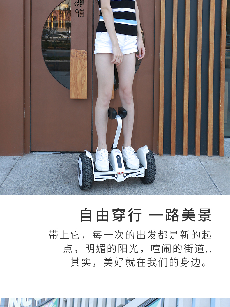 Phoenix 10 Electric Scooter Balancing Boards Intelligent Sense Bluetooth Remote Control Selfbalancing Vehicle White