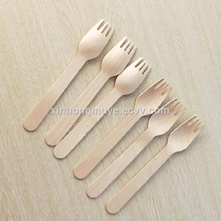 disposable ecofriendly wooden cutlery set wooden knife fork and spoon