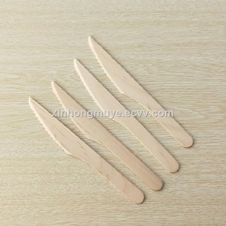 disposable ecofriendly wooden cutlery set wooden knife fork and spoon