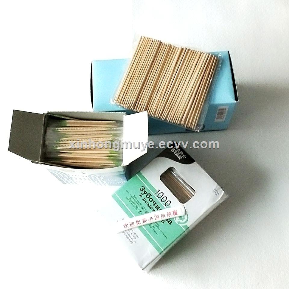 Wholesale wooden toothpick can be in paper or cello or bottle packing with mint customized packing is acceptable