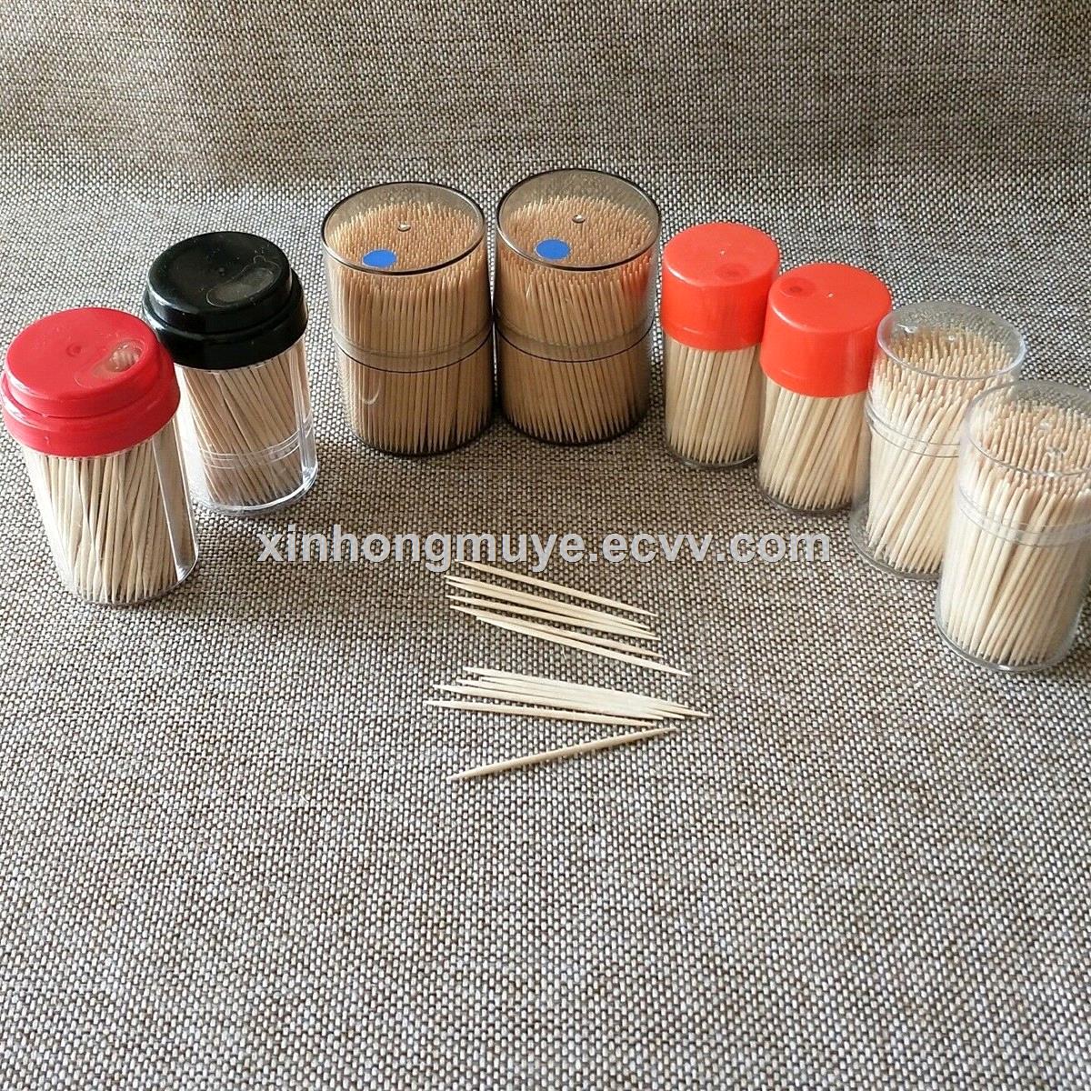 Wholesale wooden toothpick can be in paper or cello or bottle packing with mint customized packing is acceptable