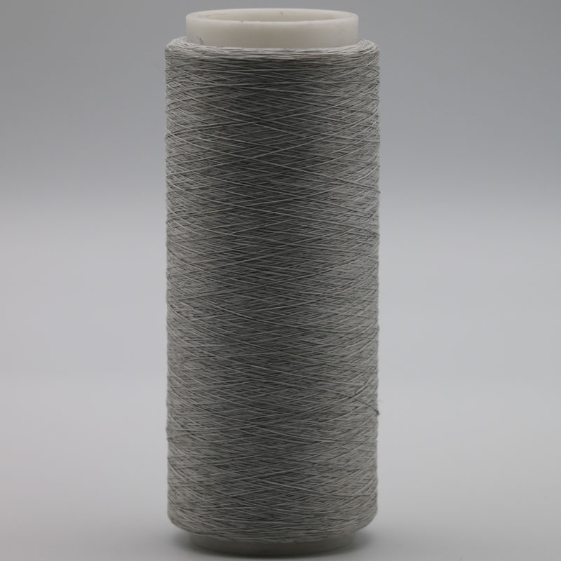 Carbon Conductive Fiber Nylon Filaments 20D/3F Twist with 200D White DTY Polyester Filaments Yarn for ESD XT11840