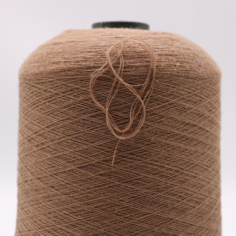 dark brown Ne161ply 5 stainless steel staple fiber blended with 95 pl fiber for knitting touchscreen gloves XT11063