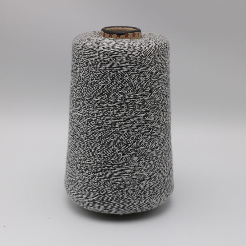 Ne161 metal 5polyester fiber 95 twist with Ne322 black rayonviscose yarn XT11166