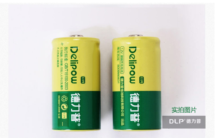 Delipow 2000mAh Type C Rechargeable Battery for Flashlight and Radio 1Pcs LR14AM2 Rechargeable Batteries