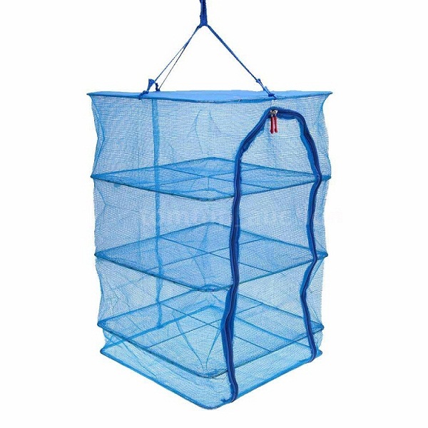 Double Zipper Design Fish Hang Dry Net Fish Drying Net