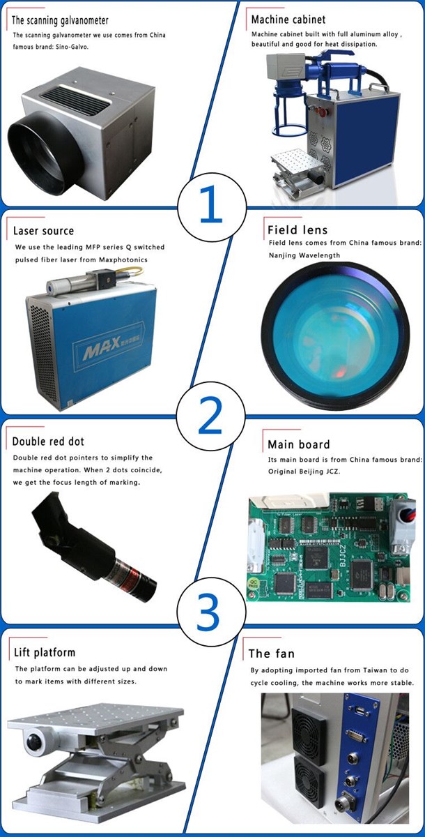 20W 30W 50W mini handheld fiber laser marking machine for sale