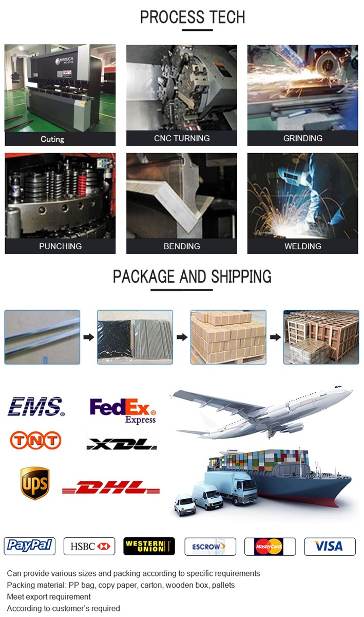 Customized sheet metal stamping fabrication part with punched stamped processing