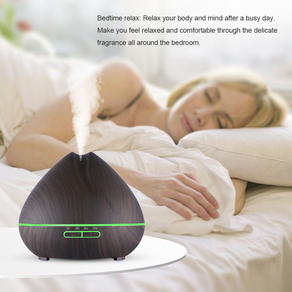 500ml peach shape design essential oils diffuser cool mist maker decorative ultrasonic humidifier