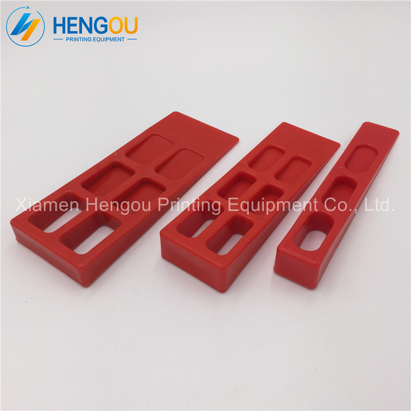 1sets 3 pieces Heidelberg paper wedges Red paper stopper for Roland mitsubishi komori KBA printing machine