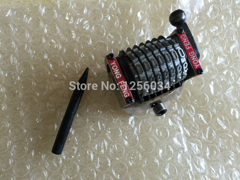 1 piece Heidelberg spare part GTO numbering headnumbering machine convex type 7 digits backward Jump mode 9876543