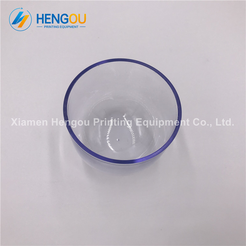 Heidelberg GTO spare parts OD 90mm Height 70mm Thickness 3mm Printing Clear Plastic Cup